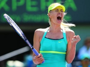 Maria Sharapova in Miami Open final