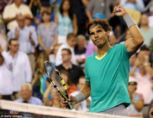Rafael Nadal beats Roger Federer in the BNP Paribas quarters