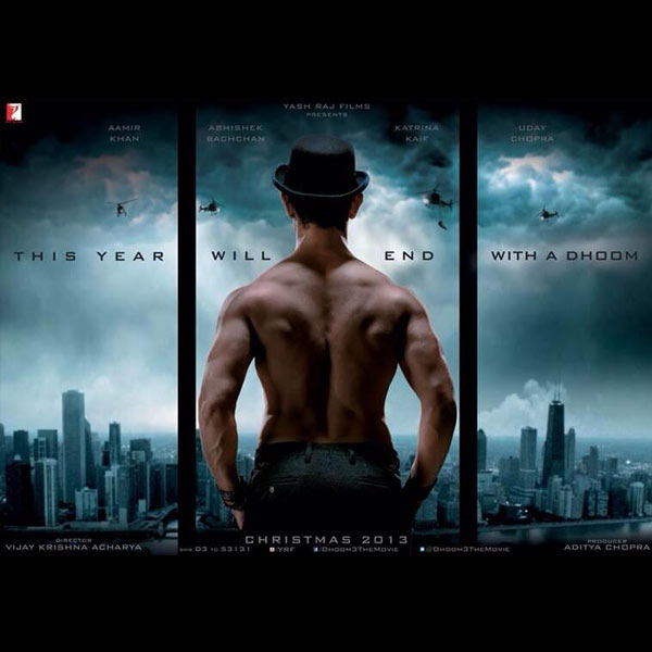 Motion Poster of Dhoom 3 unveiled featuring bare-backed Aamir